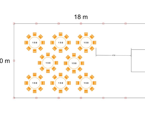 telk 10x18, 8 lauda, 3x2 lava