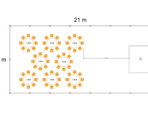 telk 10x21, 8 lauada, 4x3 lava